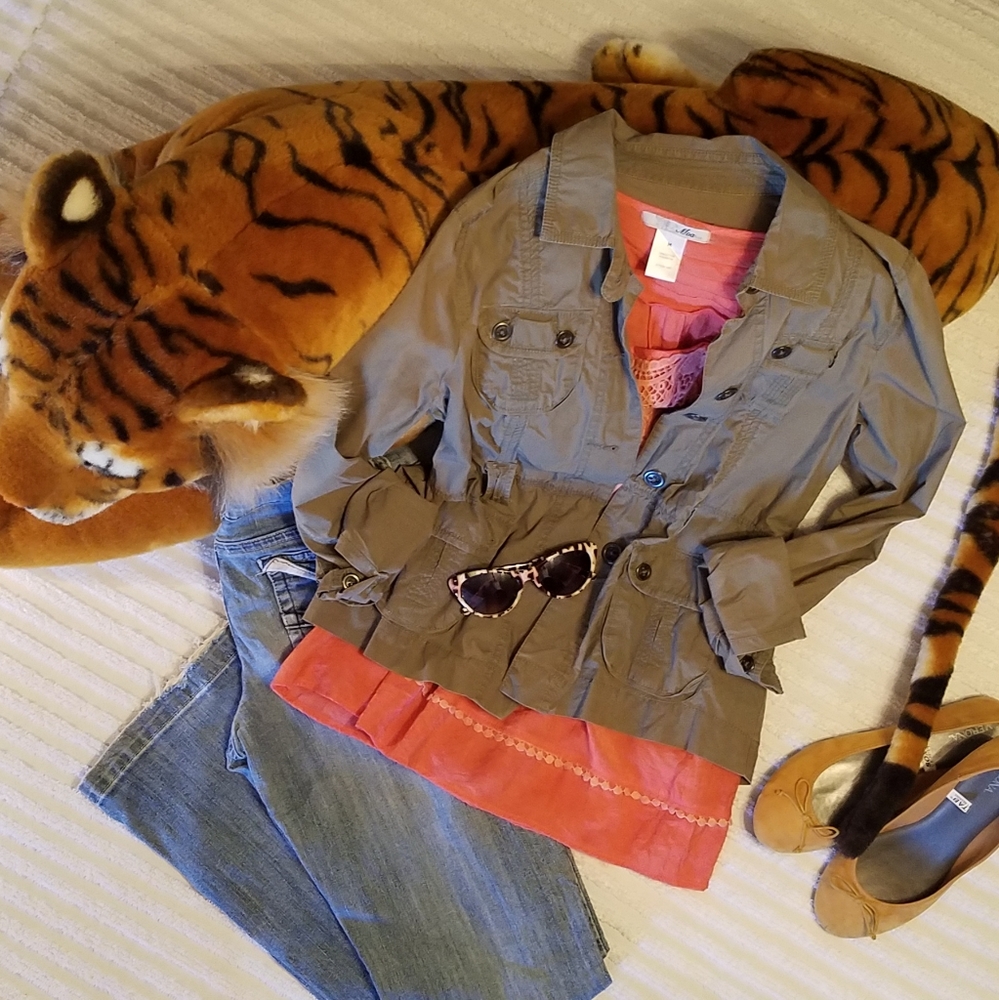 {Calvin Klein Jeans} Army Green Jacket